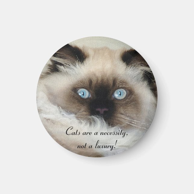 Birman - Ragdoll Cat Lover Magnet (Framsidan)