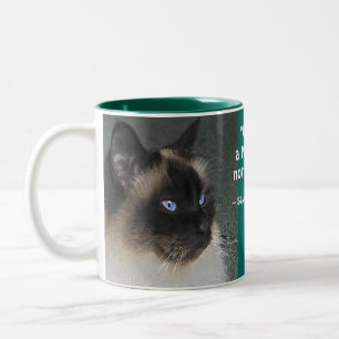 Birman Ragdoll Cat och Kattunge Quote Två-Tonad Mugg