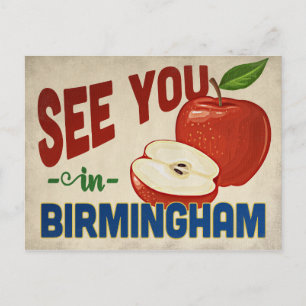 Birmingham Alabama Apple - Vintage resor Vykort