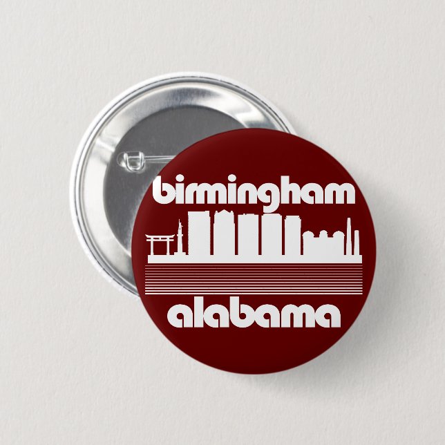 Birmingham,Alabama Knapp (Framsida & baksida)