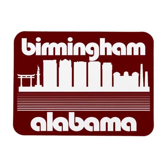 Birmingham,Alabama Magnet (Horisontell)