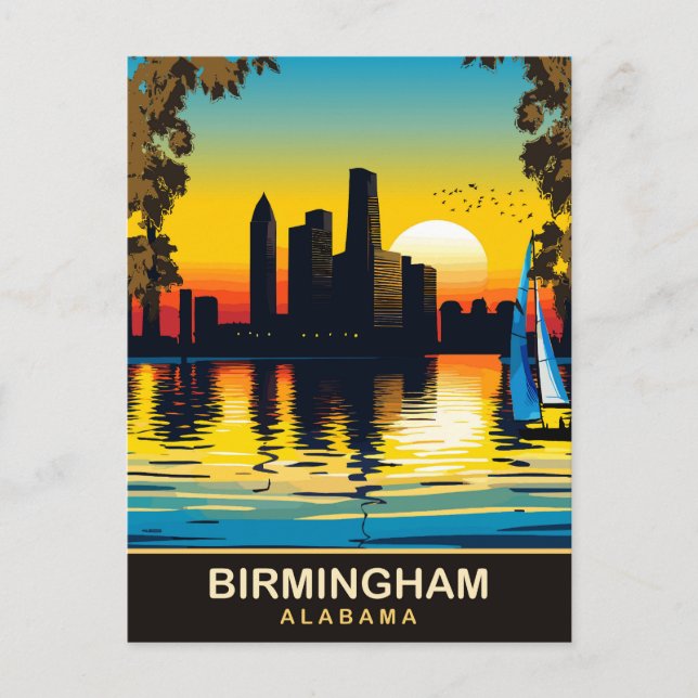 Birmingham Alabama, Resa Vykort (Framsida)