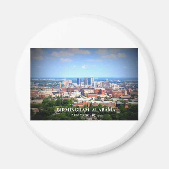 Birmingham, Alabama Skyline Magnet (Framsidan)