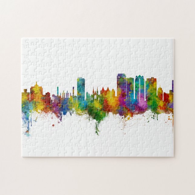 Birmingham Alabama Skyline Pussel (Horisontell)