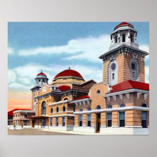 Birmingham Alabama Terminal Station Poster