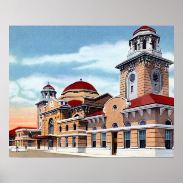 Birmingham Alabama Terminal Station Poster (Framsidan)