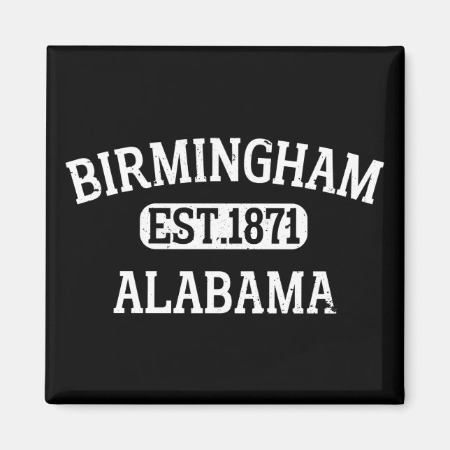 Birmingham Alabama Vintage Magnet (Framsidan)