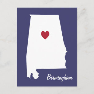Birmingham Alabama vykort