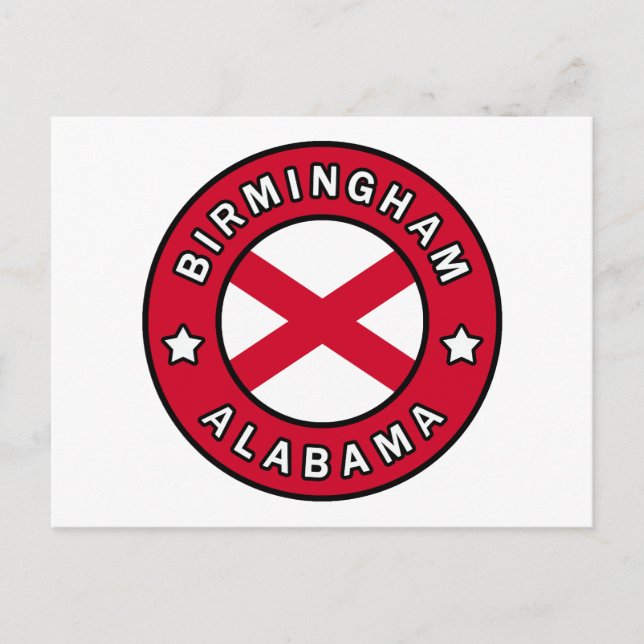 Birmingham Alabama Vykort (Framsida)