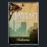 Birmingham Art Deco Design City Poster teckningar<br><div class="desc">En perfekt retro-reseaffisch för alla i kärlek med Birmingham Alabama</div>