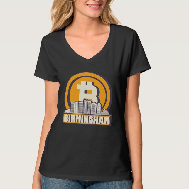 Birmingham Bitcoin maximalist T Shirt (Framsida)