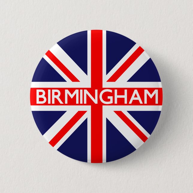 Birmingham: British Flagga Knapp (Framsida)