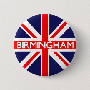 Birmingham: British Flagga Knapp