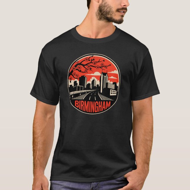 Birmingham City Alabama USA T Shirt (Framsida)