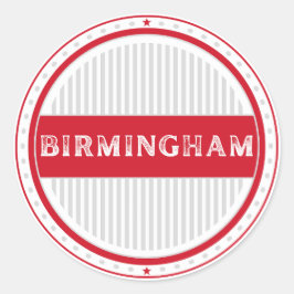 Birmingham City Pride Emblem – English Identity Runt Klistermärke