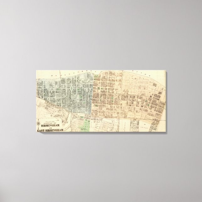 Birmingham, E Birmingham Canvastryck (Framsida)