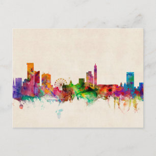 Birmingham England Skyline Cityscape Vykort