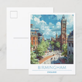 Birmingham England Travel Vykort
