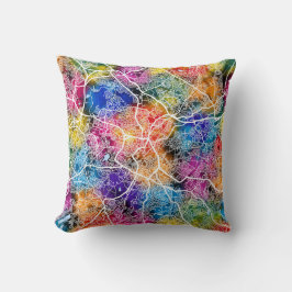 Birmingham Förenade kungariket City Karta Kudde