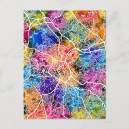 Birmingham Förenade kungariket City Karta Vykort