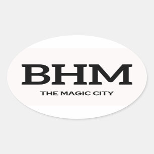 Birmingham IATA Sticker 1 Ovalt Klistermärke
