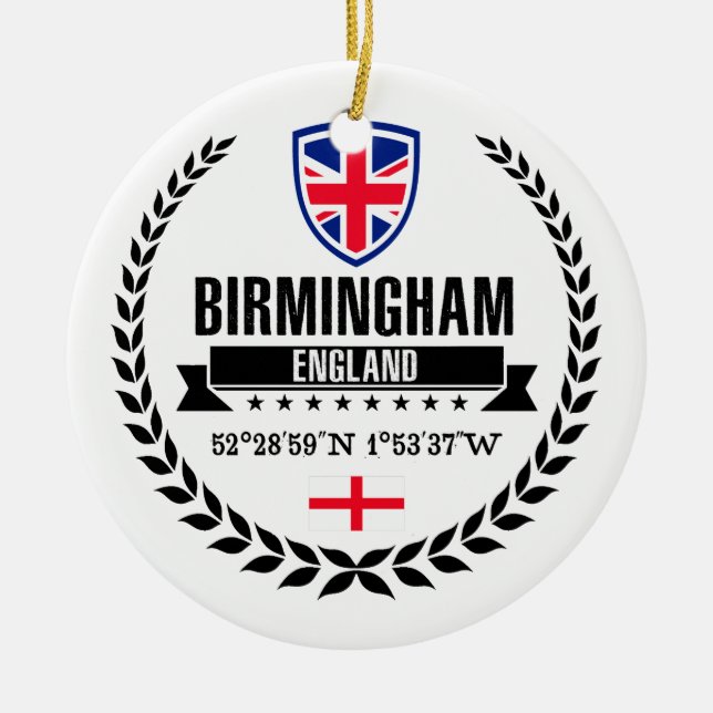 Birmingham Julgransprydnad Keramik (Framsidan)