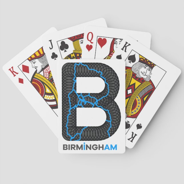Birmingham kanaler som leker kort spel kort (Baksidan)