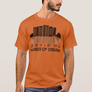 Birmingham Skyline GPS Coordinates City T Shirt
