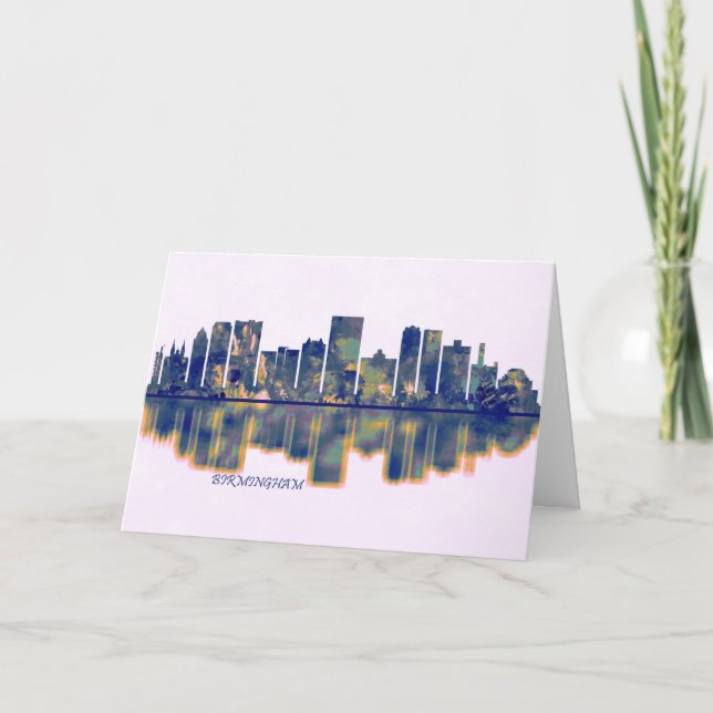 Birmingham Skyline Helgkort (Framsida)