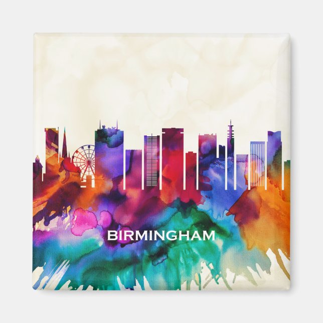 Birmingham Skyline Magnet (Framsidan)