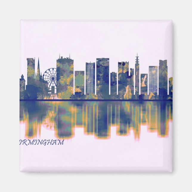 Birmingham Skyline Magnet (Framsidan)
