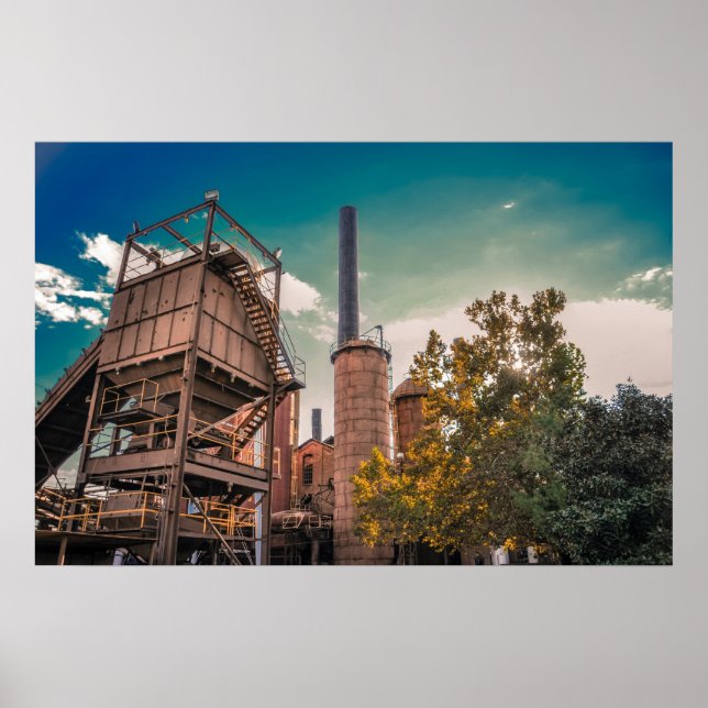 Birmingham Sloss Furnace Poster (Framsidan)