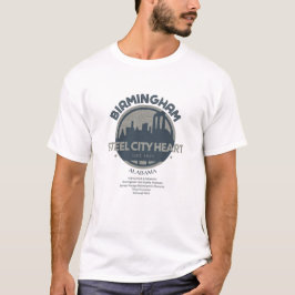  Birmingham “Steel City Heart” T Shirt