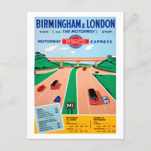 Birmingham till London - Förenade kungariket Vykort