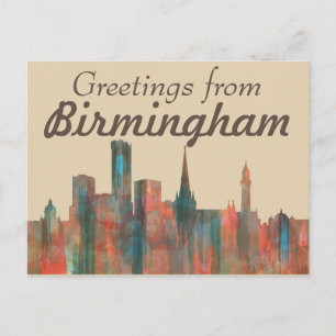 BIRMINGHAM UK SKYLINE VYKORT