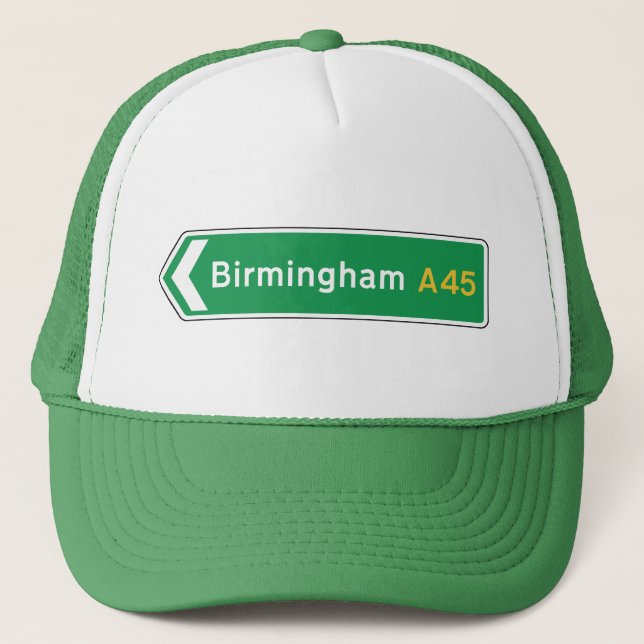 Birmingham UK vägmärke Keps (Framsida)