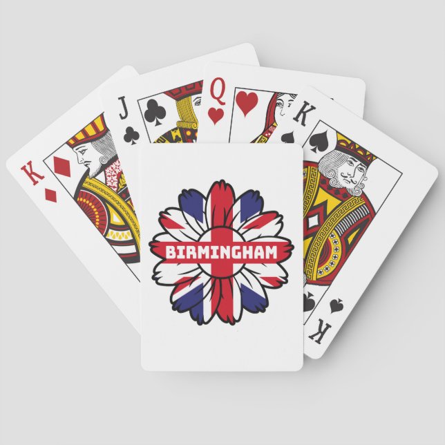 Birmingham Union Jack Sunros British Pride Casinokort (Baksidan)