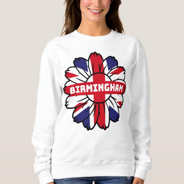 Birmingham Union Jack Sunros British Pride T Shirt (Framsida)