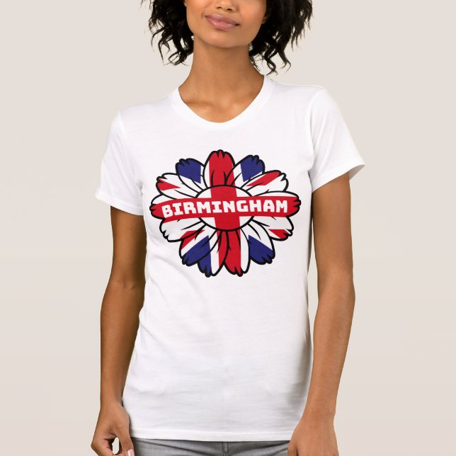 Birmingham Union Jack Sunros British Pride T Shirt (Framsida)
