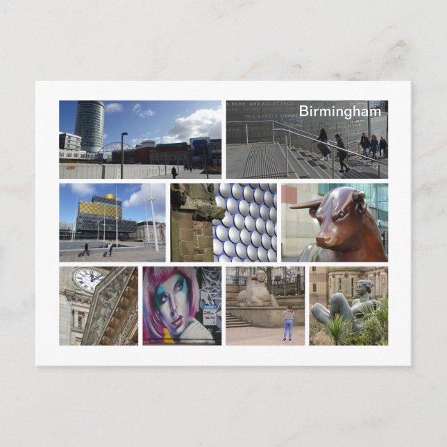 Birmingham Vykort (Framsida)