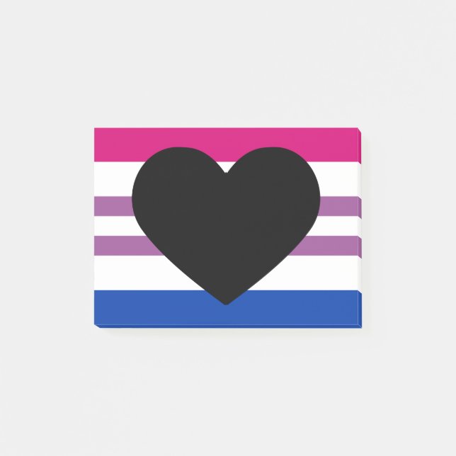 Biromantic Alternate Pride Flag  Post-it Block (Framsida)