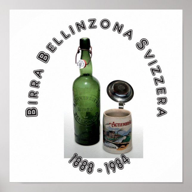 Birra Bellinzona Svizzera Poster (Framsidan)