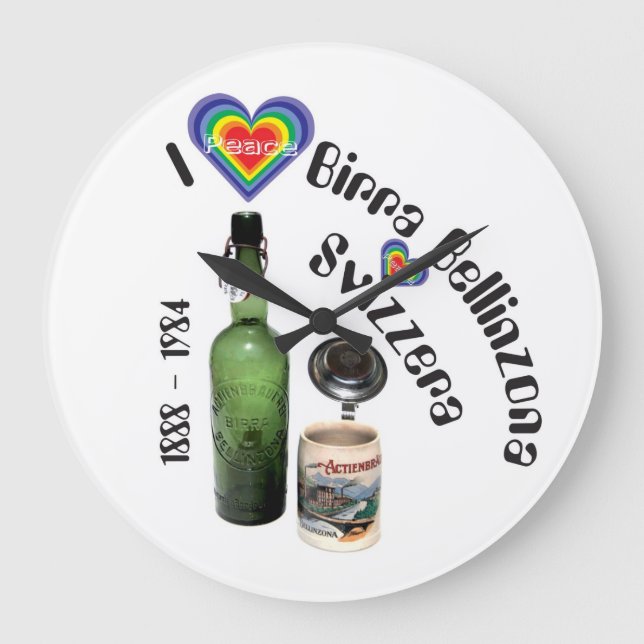 Birra Bellinzona Svizzera Stor Klocka (Framsida)