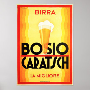 Birra BOSIO CARATSCH, Italiens bästa öl Poster