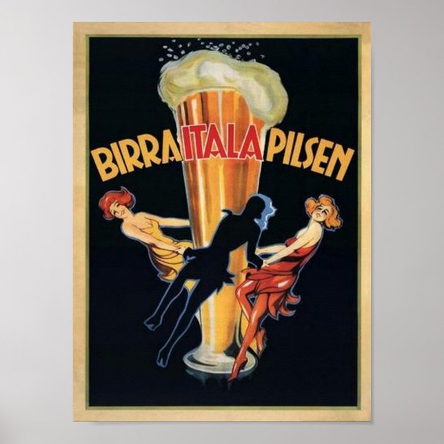 Birra Itala Pilsen Poster (Framsidan)