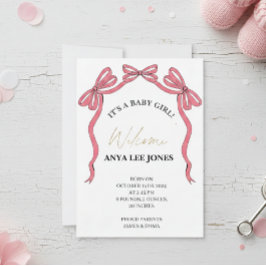 Birth announcement card for a baby Newborn  Inbjudningar