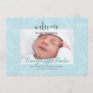 BIRTH ANNOUNCEMENT POJKE MEDDELANDE