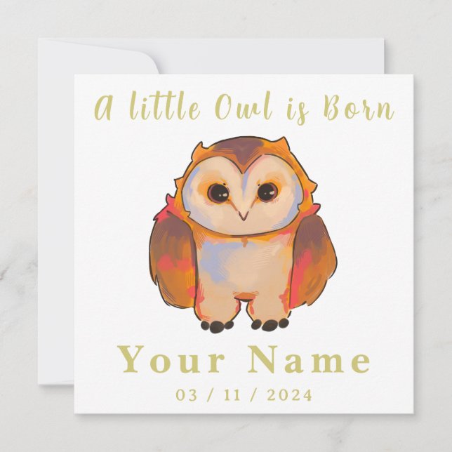 Birth Boy and Girl, sweet little Owl (Framsida)