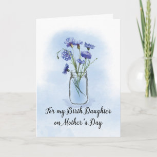 Birth Daughn Mors dag Cornblommor in Mason Ja Kort