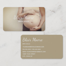Birth Doula Midfru Gravid Visitkort